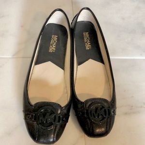 Michael Kors Black Leather Flats 8